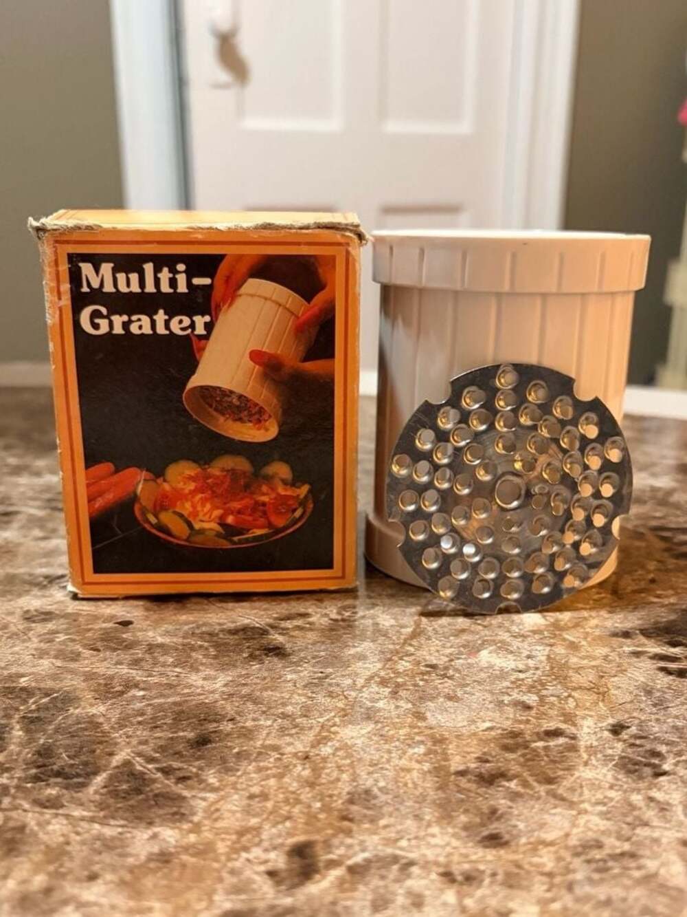 Vintage Eva Multi-Grater Handheld Kitchen Grater with Original Box